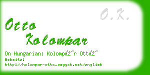 otto kolompar business card